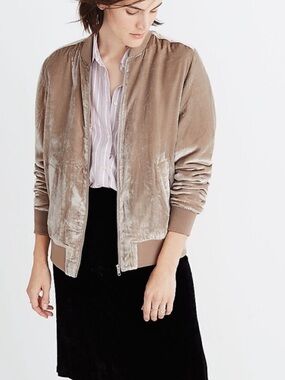 Madewell Velvet Bomber Jacket